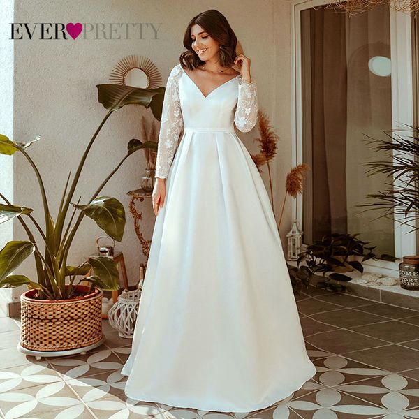elegant wedding dresses ever pretty ep00707wh a-line v-neck long sleeve lace illusion wedding gowns for bride robe de mariee 201114, White;black
elegant wedding dresses ever pretty ep00707wh a-line v-neck long sleeve lace illusion wedding gowns for bride robe de mariee 201114, White;black