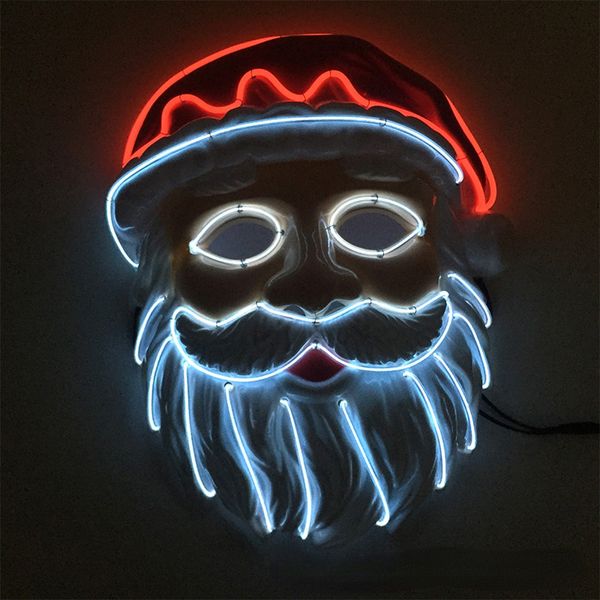 costume accessories neon led lighting father christmas mask santa claus cosplay el flashing mask kriss kringle mask for christmas, Silver
costume accessories neon led lighting father christmas mask santa claus cosplay el flashing mask kriss kringle mask for christmas, Silver