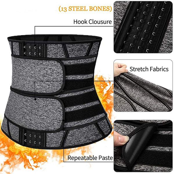 neoprene waist trainer fitness sauna sweat girdle 13 steel bones firm tummy control shapewear slimming body shapers
neoprene waist trainer fitness sauna sweat girdle 13 steel bones firm tummy control shapewear slimming body shapers
