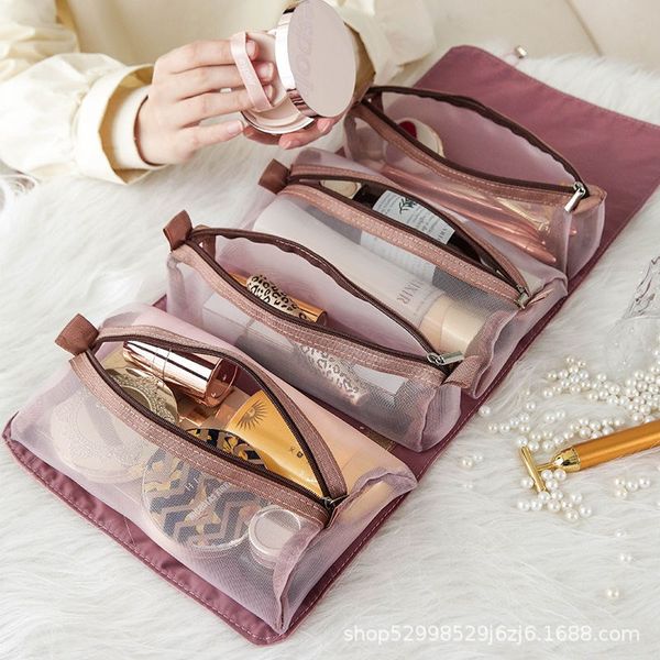 large capacity multifunction folding portable cosmetic bag 6 colors detachable mesh toiletry bag net red cosmetics storage hanging306l
large capacity multifunction folding portable cosmetic bag 6 colors detachable mesh toiletry bag net red cosmetics storage hanging306l