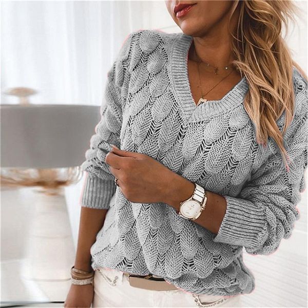 ladies elegant solid color sweater women fashion hollow out slim v-neck sweater for female new autumn clothing, White;black
ladies elegant solid color sweater women fashion hollow out slim v-neck sweater for female new autumn clothing, White;black