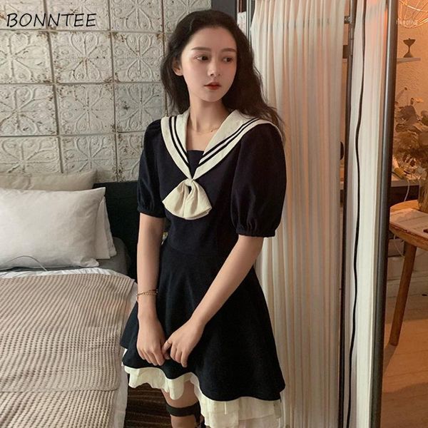 short butterfly sleeve women dress lolita preppy style vintage retro sailor collar patchwork slim fit lovely mini dress jk chic1, Black;gray
short butterfly sleeve women dress lolita preppy style vintage retro sailor collar patchwork slim fit lovely mini dress jk chic1, Black;gray