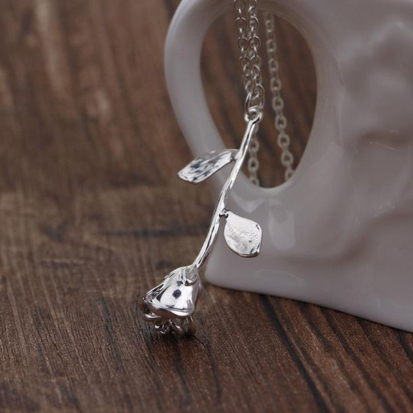 women fashion elegant rose flower pendant charm exquisite long chain necklace lovers couple jewelry accessories gift, Silver
women fashion elegant rose flower pendant charm exquisite long chain necklace lovers couple jewelry accessories gift, Silver
