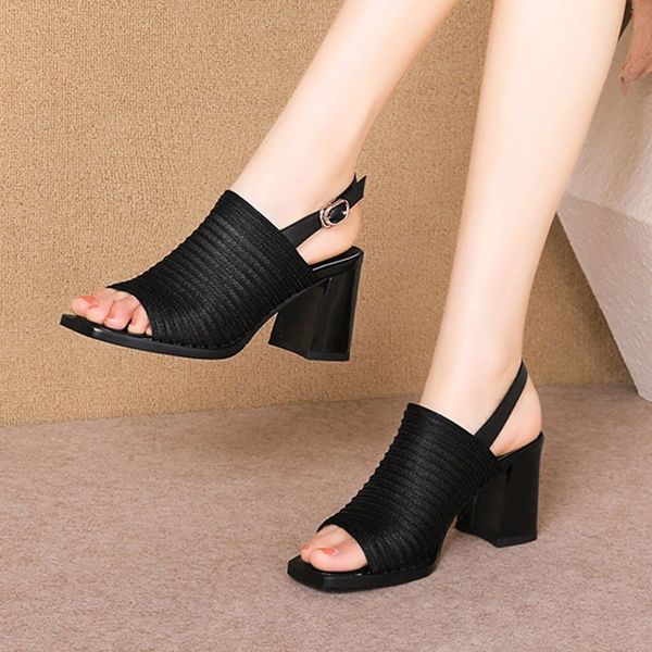 2020 summer woman sandals peep toe high heels dress shoes women pumps black heels party shoes slip on sandalias mujer 8175n #do3r
2020 summer woman sandals peep toe high heels dress shoes women pumps black heels party shoes slip on sandalias mujer 8175n #do3r