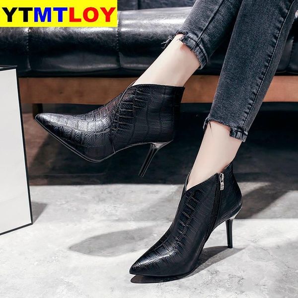 boots autumn women fine heel high short pointed stiletto snow fashion ankle shoes zip black gray
boots autumn women fine heel high short pointed stiletto snow fashion ankle shoes zip black gray