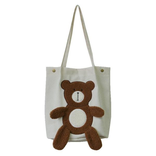 shoulder bags casual large-capacity shopping bag women's luxury handbag spring style corduroy bear embroidered bolsa feminina
shoulder bags casual large-capacity shopping bag women's luxury handbag spring style corduroy bear embroidered bolsa feminina
