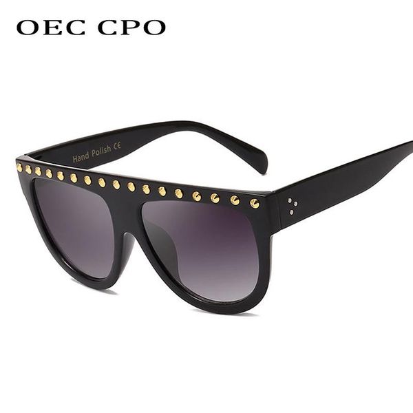 sunglasses oec cpo fashion rivet decoration square women oversize flat gradient female sun glasses goggle shades o265, White;black
sunglasses oec cpo fashion rivet decoration square women oversize flat gradient female sun glasses goggle shades o265, White;black