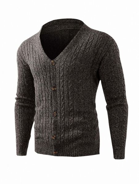 men solid cable knit cardigan u3zb#, White;black
men solid cable knit cardigan u3zb#, White;black