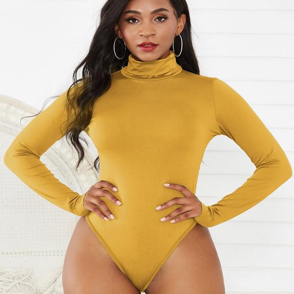 women solid color long sleeve bodysuit high collar bodycon jumpsuits knitted bodycon bandage jumpsuit, Black;white
women solid color long sleeve bodysuit high collar bodycon jumpsuits knitted bodycon bandage jumpsuit, Black;white