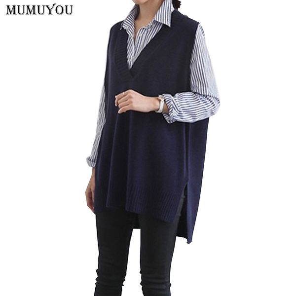 women casual knitted vest sleeveless coat jumper v-neck solid pullover loose waistcoat winter jacket keep warm autumn 914-544 210204, Black;white
women casual knitted vest sleeveless coat jumper v-neck solid pullover loose waistcoat winter jacket keep warm autumn 914-544 210204, Black;white