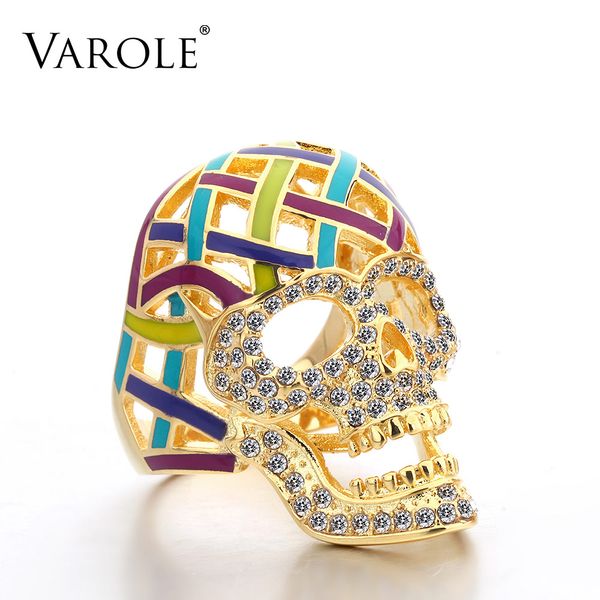 varole classic horror hollow skull rings for women colorful copper gold ring halloween gifts wholesale
varole classic horror hollow skull rings for women colorful copper gold ring halloween gifts wholesale