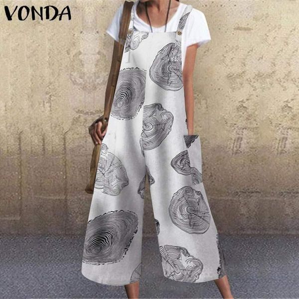 vonda women rompers sleeveless summer jumpsuit ladies wide leg print overalls suspenders pantalon femme plus size playsuit1, Black;white
vonda women rompers sleeveless summer jumpsuit ladies wide leg print overalls suspenders pantalon femme plus size playsuit1, Black;white