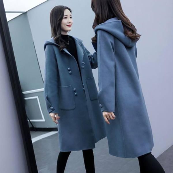 women's wool & blends female winter warm long black coat hooded ladies elegant office wear trench coats korean fashion outerwear clothi
women's wool & blends female winter warm long black coat hooded ladies elegant office wear trench coats korean fashion outerwear clothi