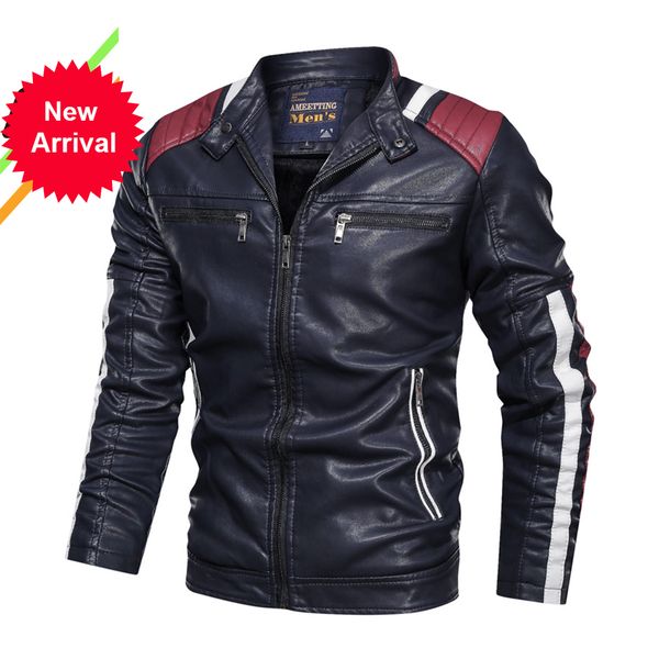 2021 new overcoat men's street windbreaker coat men leather thin fur clothing pu casual jacket male lzxf, Black
2021 new overcoat men's street windbreaker coat men leather thin fur clothing pu casual jacket male lzxf, Black