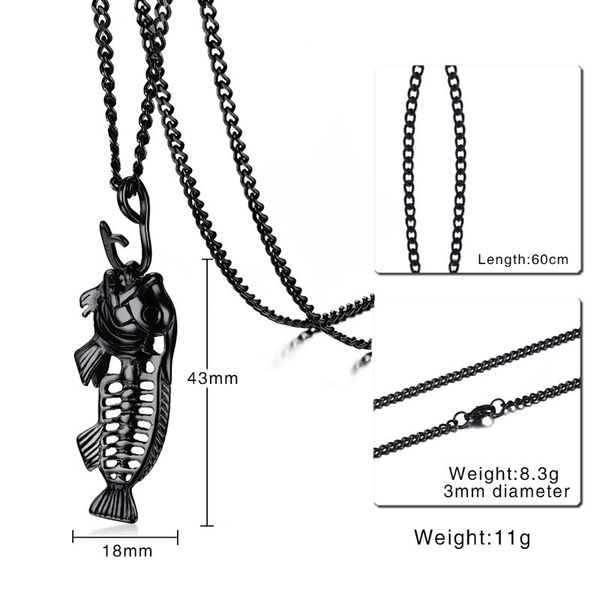 fxm gbb7 stainless steel necklace sell single 43mm black carp gift women jewelry q1209, Bronze;silver
fxm gbb7 stainless steel necklace sell single 43mm black carp gift women jewelry q1209, Bronze;silver