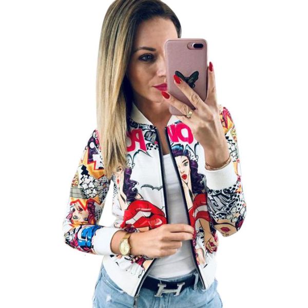 autumn new women fashion jacket long sleeve digital head print zipper outerwear 2020 ladies slim coat streetwear, Black;brown
autumn new women fashion jacket long sleeve digital head print zipper outerwear 2020 ladies slim coat streetwear, Black;brown