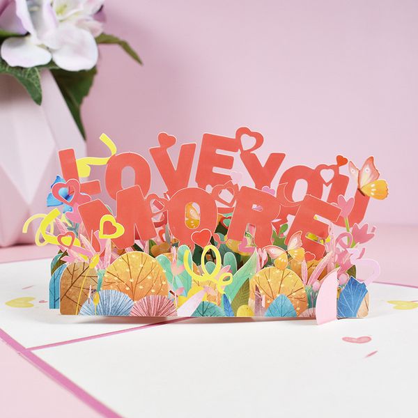 3d valentine greeting card pop up love you more valentine greeting card with envelope valentine festival supplies
3d valentine greeting card pop up love you more valentine greeting card with envelope valentine festival supplies