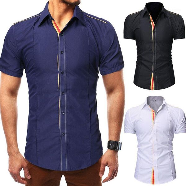men's casual shirts 2021 summer fashion men's shirt slim fit short sleeve formal dress men male clothing1, White;black
men's casual shirts 2021 summer fashion men's shirt slim fit short sleeve formal dress men male clothing1, White;black