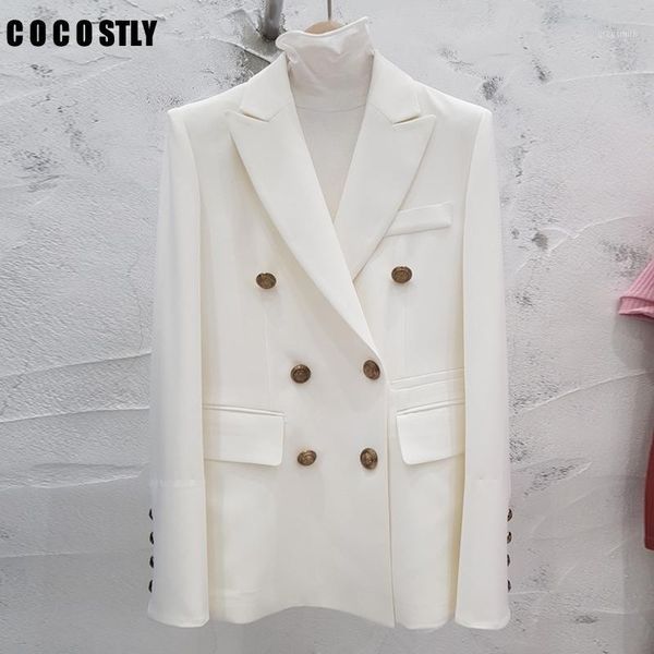 spring autumn women blazer double-breasted button notched collar work office black blazer women suits jacket outwear1, White;black
spring autumn women blazer double-breasted button notched collar work office black blazer women suits jacket outwear1, White;black