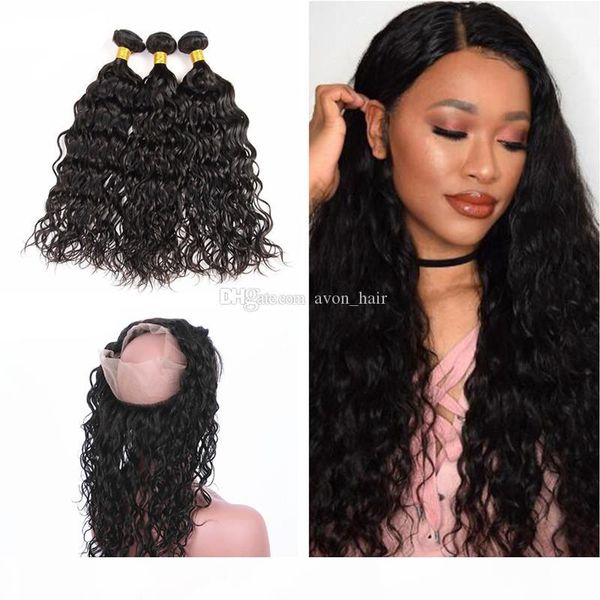 water wave pre plucked 360 lace band frontal with hair weaves wet and wavy hair bundles with full lace frontal 22.5x4x2, Black;brown
water wave pre plucked 360 lace band frontal with hair weaves wet and wavy hair bundles with full lace frontal 22.5x4x2, Black;brown