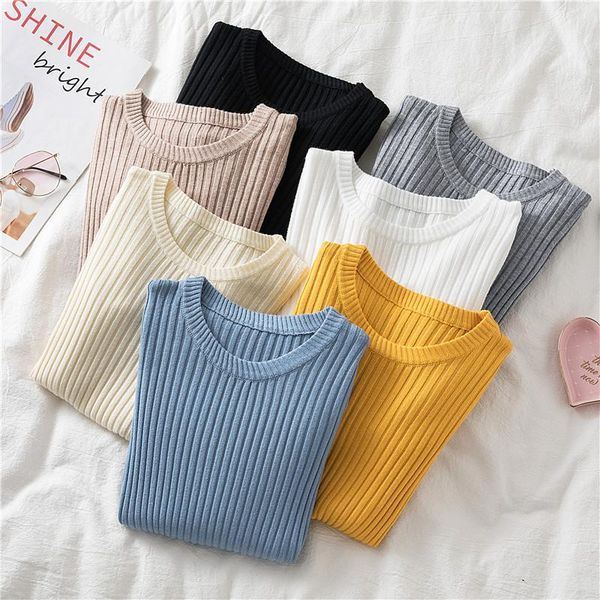 winter clothes knitted woman sweaters pullovers spring autumn basic women's jumper slim women's sweater pull long sleeve, White;black
winter clothes knitted woman sweaters pullovers spring autumn basic women's jumper slim women's sweater pull long sleeve, White;black