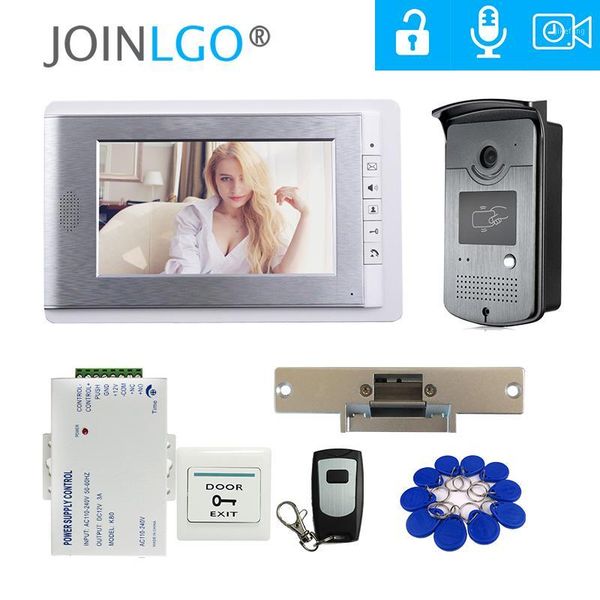 7" video door phone doorbell home intercom system 1 monitor rfid access ir camera electric strike lock
7" video door phone doorbell home intercom system 1 monitor rfid access ir camera electric strike lock