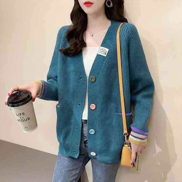tigena women knitted cardigan sweater autumn winter casual multicolor button pocket long sleeve jacket coat female clothing, White;black
tigena women knitted cardigan sweater autumn winter casual multicolor button pocket long sleeve jacket coat female clothing, White;black