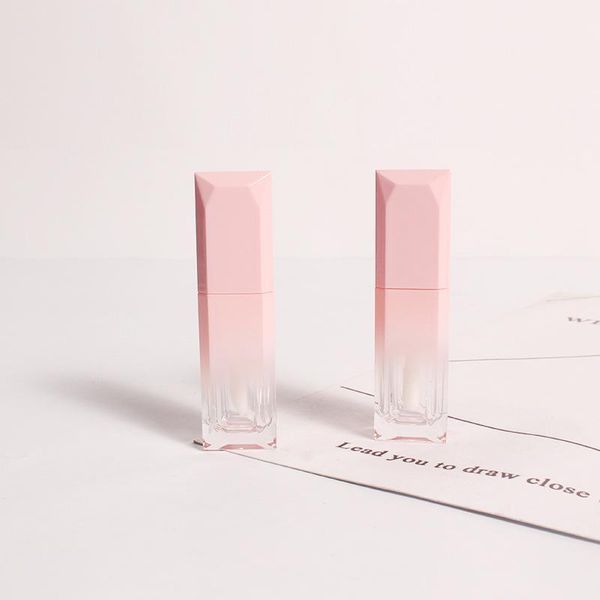storage bottles & jars 10/30/50pcs gradient pink empty lip gloss tube lips bottle brush container mini refillable lipgloss beauty tool1