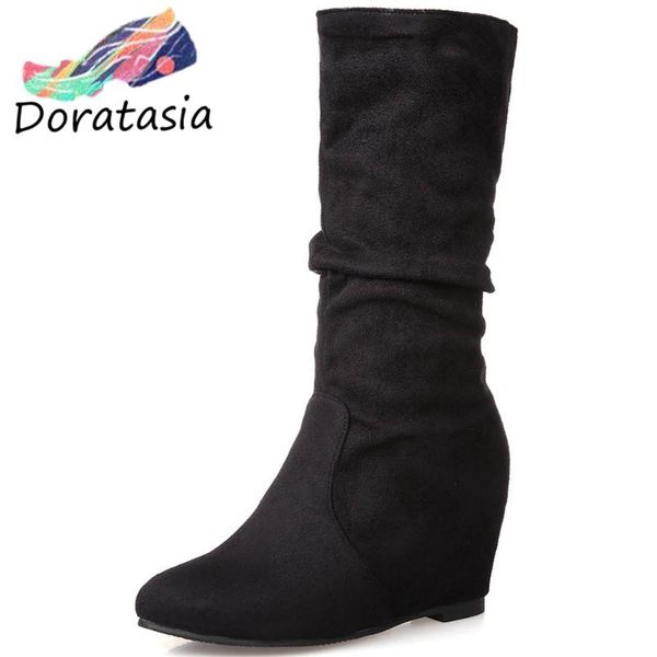 doratasia ins women new arrival shoes comfy leisure daily boots women flock round toe mid calf boots, Black
doratasia ins women new arrival shoes comfy leisure daily boots women flock round toe mid calf boots, Black