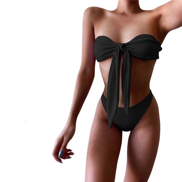 summer women's solid color 2pcs suit strapless with high waist triangle bottoms beach two piece swimsuit bikini set, White;black
summer women's solid color 2pcs suit strapless with high waist triangle bottoms beach two piece swimsuit bikini set, White;black