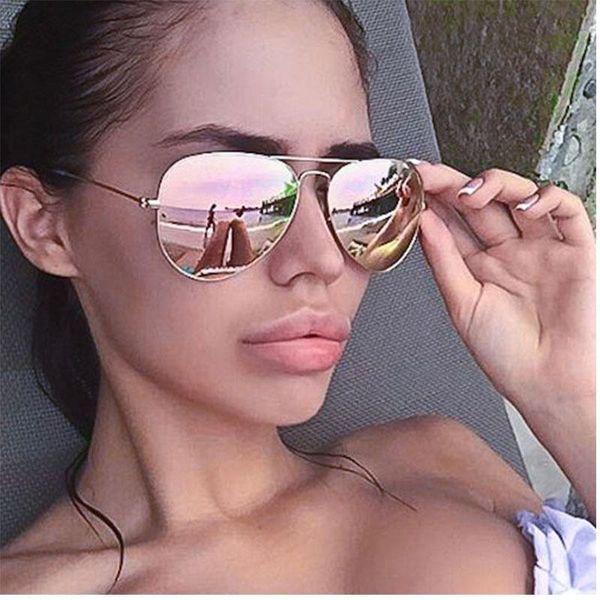 sunglasses mirror fashion glasses women's pilot shades gafas feminino, White;black
sunglasses mirror fashion glasses women's pilot shades gafas feminino, White;black