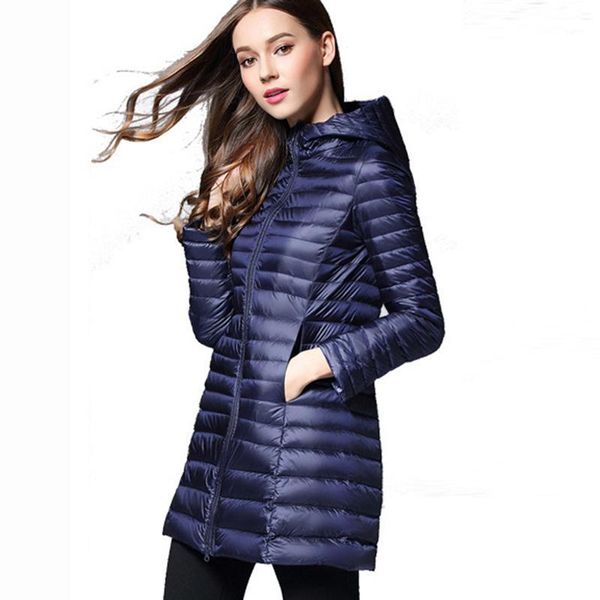 spring autumn winter 90% white duck long down jacket women's ultra light weight down coat female hooded zipper outerwear qh11991, Black
spring autumn winter 90% white duck long down jacket women's ultra light weight down coat female hooded zipper outerwear qh11991, Black