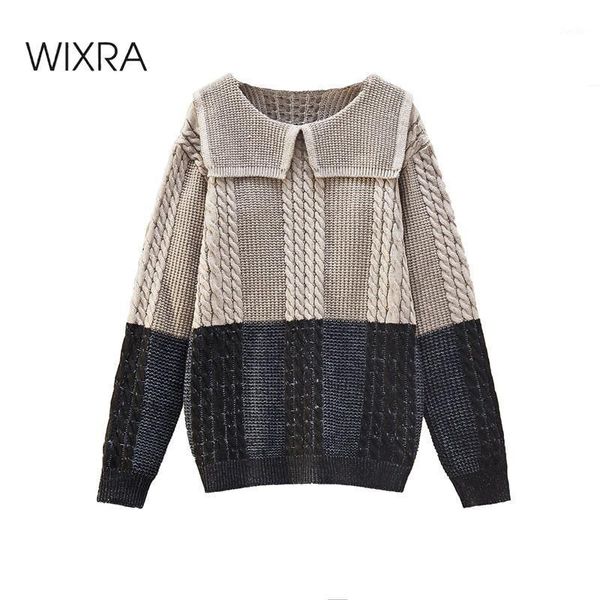 wixra v-neck oversized sweater womens autumn winter patckwork color knitted pullover long sleeve sweet female plus size1, White;black
wixra v-neck oversized sweater womens autumn winter patckwork color knitted pullover long sleeve sweet female plus size1, White;black