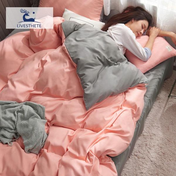 liv-esthete pink duvet cover gray flat/fitted sheet elastic band home decor bedclothes double bedding set nordic girl bedspread
liv-esthete pink duvet cover gray flat/fitted sheet elastic band home decor bedclothes double bedding set nordic girl bedspread