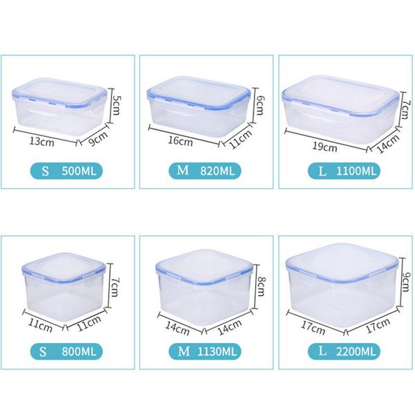 plastic food storage box lunch box container square rectangle refrigerator preservation kitchen grain sugar nuts storage bin sqcvow
plastic food storage box lunch box container square rectangle refrigerator preservation kitchen grain sugar nuts storage bin sqcvow
