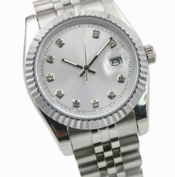 new christmas gift silver dial 36mm datejust 2813 ss automatic mechanical movement watches men stainless steel gents watches, Slivery;brown
new christmas gift silver dial 36mm datejust 2813 ss automatic mechanical movement watches men stainless steel gents watches, Slivery;brown
