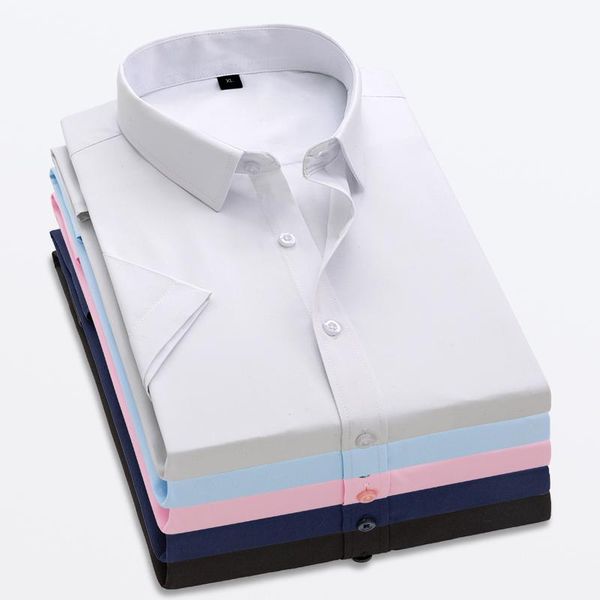 men's casual shirts quality summer men shirt short sleeved solid twill formal business white camisa masculina social 4xl 5xl, White;black
men's casual shirts quality summer men shirt short sleeved solid twill formal business white camisa masculina social 4xl 5xl, White;black