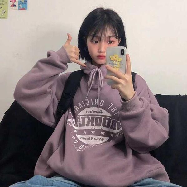 women's hoodies & sweatshirts purple gray color sweatshirt casual school wear plus size girls mujer xll, Black
women's hoodies & sweatshirts purple gray color sweatshirt casual school wear plus size girls mujer xll, Black