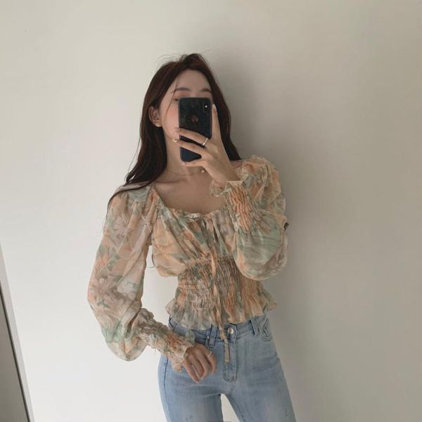 2020 new summer chic elegant square collar sweet and cute women blouses vintage korean puff sleeve shirts female blusas mujer, White
2020 new summer chic elegant square collar sweet and cute women blouses vintage korean puff sleeve shirts female blusas mujer, White