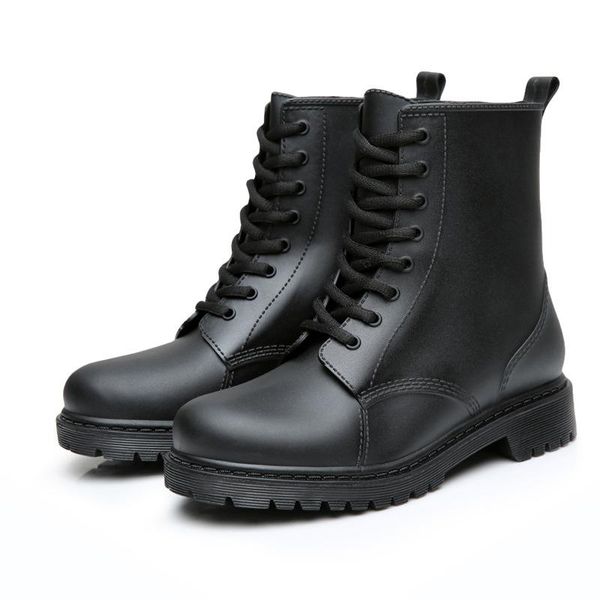 boots fashion women rain waterproof shoes woman mud rubber lace up pvc ankle sewing jxx89, Black
boots fashion women rain waterproof shoes woman mud rubber lace up pvc ankle sewing jxx89, Black