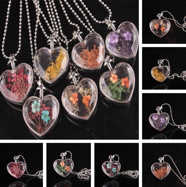 factoryh79kjewelry shape glass pendants dry heart necklaces new flowers vial bottle pendants necklace 120pcs/lot t2c225
factoryh79kjewelry shape glass pendants dry heart necklaces new flowers vial bottle pendants necklace 120pcs/lot t2c225