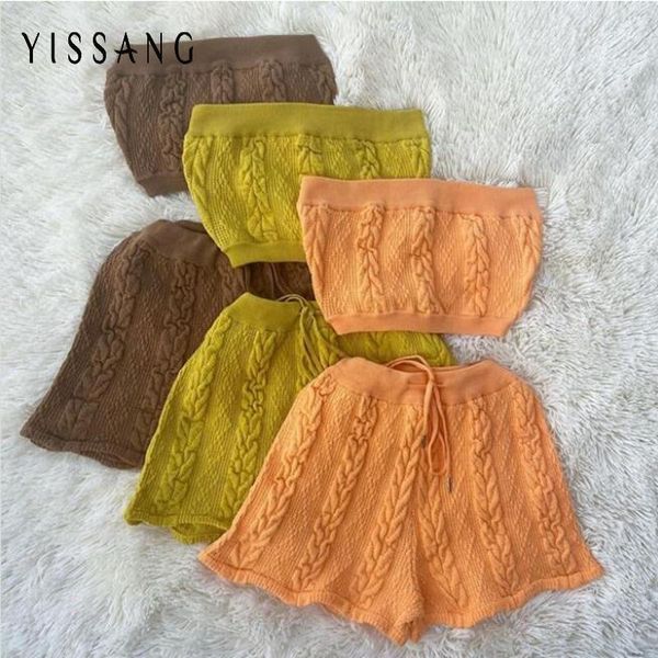 yissang 2020 sweater 2 piece set women elastic waist crop and shorts suit set knitted two piece autumn outfits1, Gray
yissang 2020 sweater 2 piece set women elastic waist crop and shorts suit set knitted two piece autumn outfits1, Gray