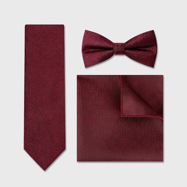 designer brand fashion wine red bow ties for men groom wedding party necktie bowtie pocket set with gift box, Black;gray
designer brand fashion wine red bow ties for men groom wedding party necktie bowtie pocket set with gift box, Black;gray