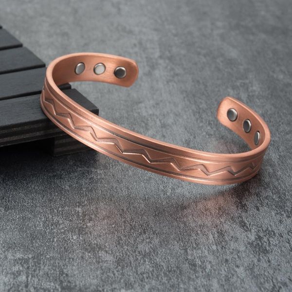 bangle vintage pure copper bracelet magnetic ware cuff adjustable men solid 6pcs magnets therapy arthritis, Black
bangle vintage pure copper bracelet magnetic ware cuff adjustable men solid 6pcs magnets therapy arthritis, Black