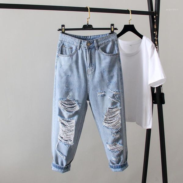 large size jeans female casual loose ripped jeans for women denim pants streetwear mom trousers women clothes l-4xl q25961, Blue
large size jeans female casual loose ripped jeans for women denim pants streetwear mom trousers women clothes l-4xl q25961, Blue