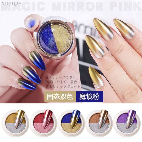 1pcs nail solid magic mirror effect powder nail two -color laser powder titanium gold, Silver;gold
1pcs nail solid magic mirror effect powder nail two -color laser powder titanium gold, Silver;gold