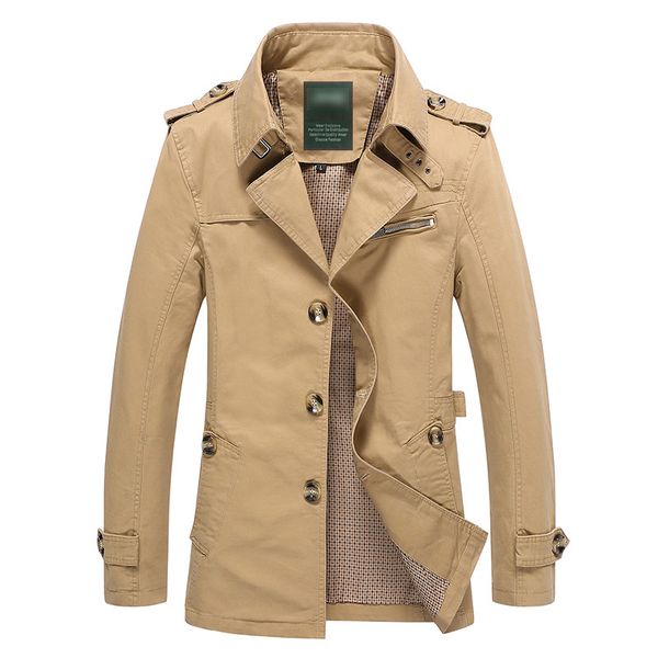 new trench coat make long of men casual spring fall fashion jacket button five color my035 le9d, Black;brown
new trench coat make long of men casual spring fall fashion jacket button five color my035 le9d, Black;brown