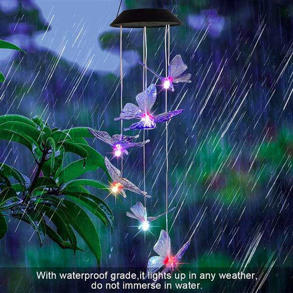 solar intelligent light control design and color shell butterfly wind chime corridor decoration pendant solar panel colorful
solar intelligent light control design and color shell butterfly wind chime corridor decoration pendant solar panel colorful