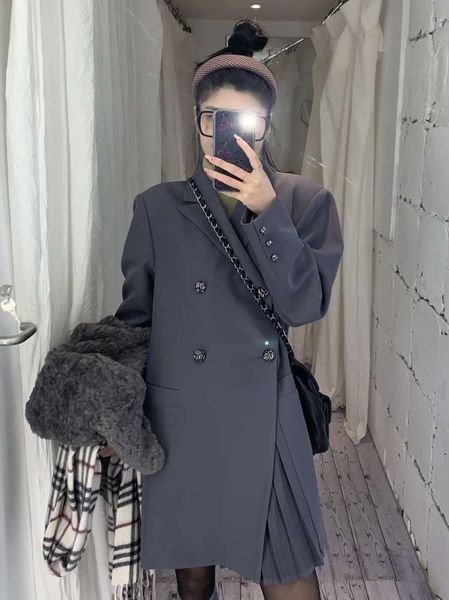 ffcher dominat the campus short pleated skirt grey women's dign sense medium and long suit coat, White;black
ffcher dominat the campus short pleated skirt grey women's dign sense medium and long suit coat, White;black
