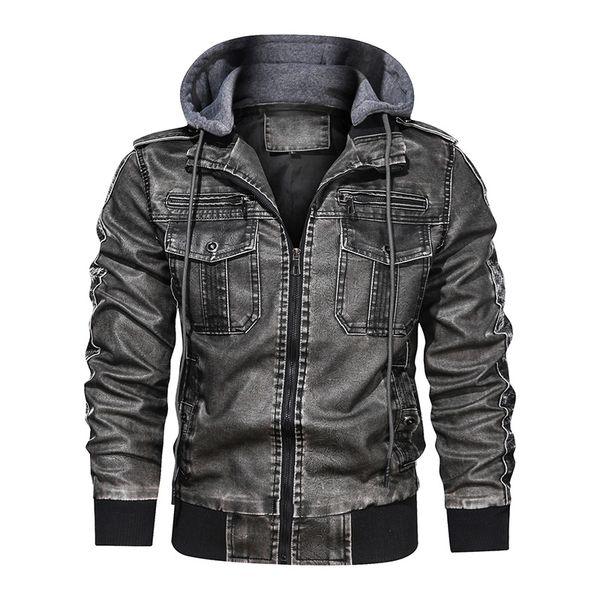 new classic leather jacket men 3d motorcycle leather jacket casual hooded biker jacket male pu leather overcoat casaco masculino, Black
new classic leather jacket men 3d motorcycle leather jacket casual hooded biker jacket male pu leather overcoat casaco masculino, Black